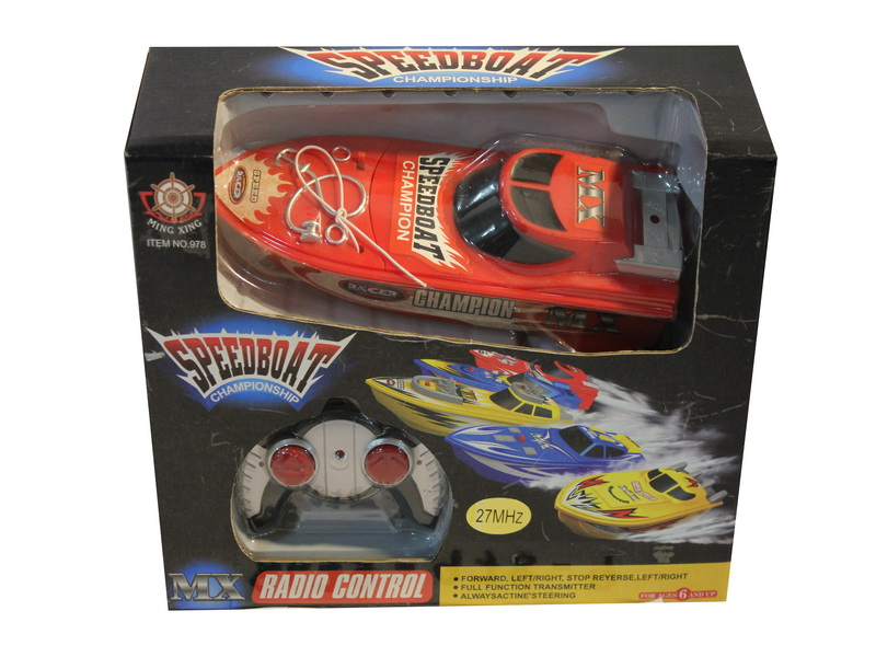 Lancha Roja27cm de Radio Control