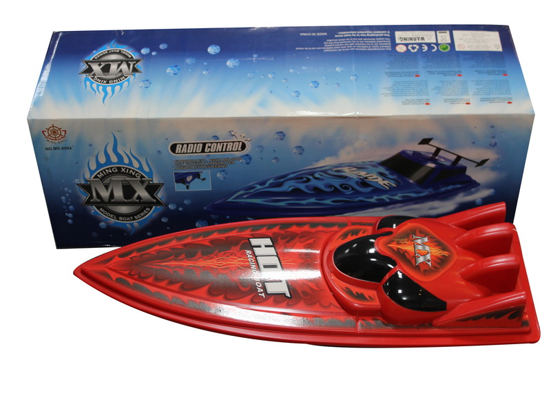 Lancha Roja 85cm de Radio Control