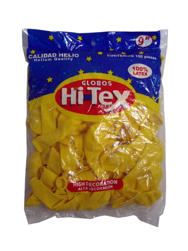 Globo Hi-Tex Color Amarillo No. 9