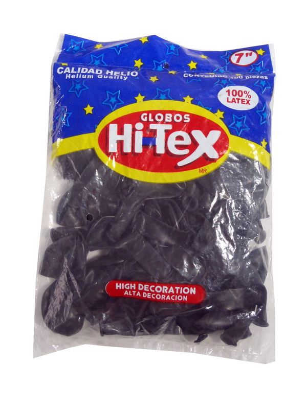 Globo Hi-Tex Color Negro Cristal No. 7