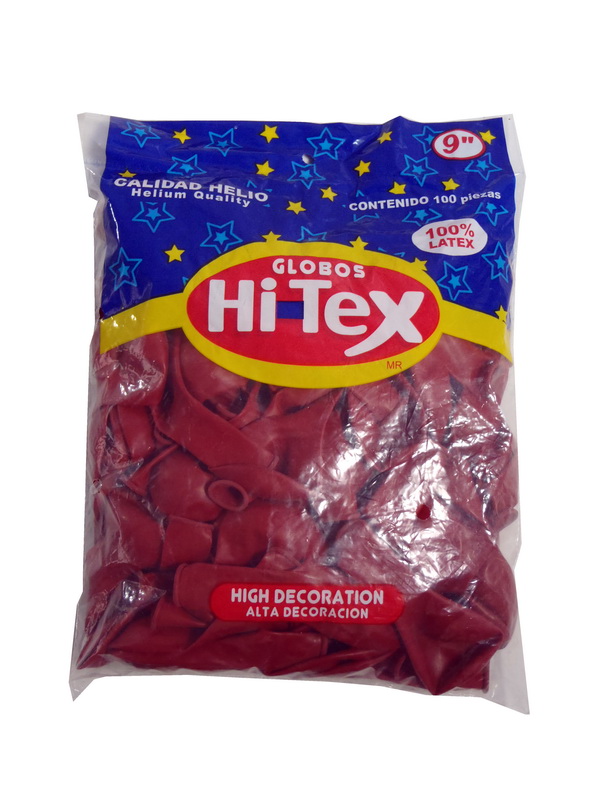 Globo Hi-Tex Color Rojo Cry No. 9